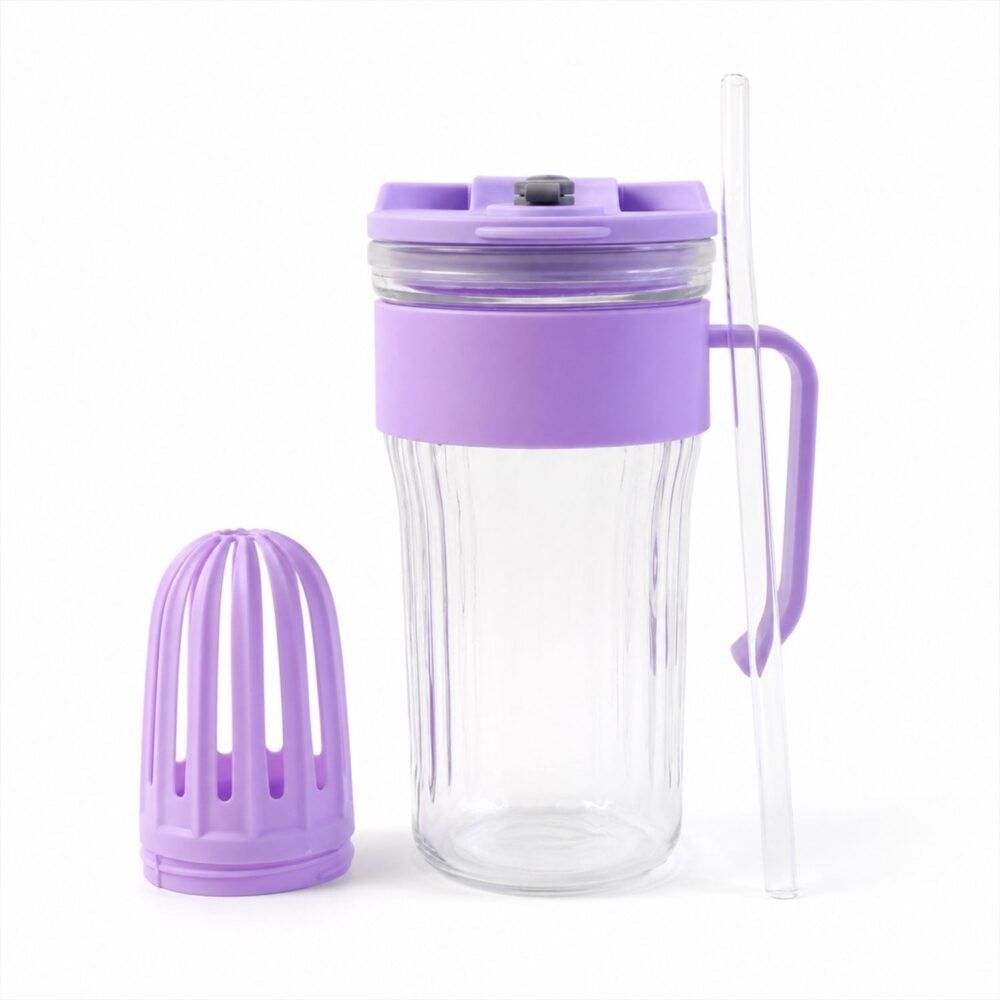 11394-05_8730fcb8-ff24-42eb-bdf3-f86835334d4c.jpg Glass Tumbler with Lid – Reusable, Stylish Cold Beverage Mug