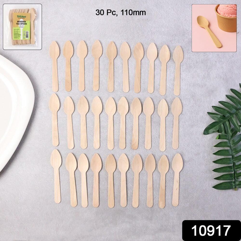 115110917-150Pc-Teaspoon-Av-Sv.jpg Wooden Tea Spoon 110mm – Eco-Friendly & Sturdy 30 Pcs Pack