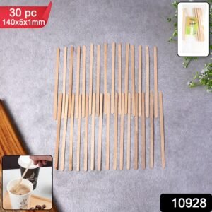 Wooden Coffee Stirrers – Eco-Friendly Smooth Birchwood 30 Pcs