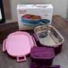 1188f932-d6a3-423f-ac32-f2b345f7cf10.jpg Stainless Steel Lunch Box – 3-in-1 Leakproof Set | Lunchie Bunchie