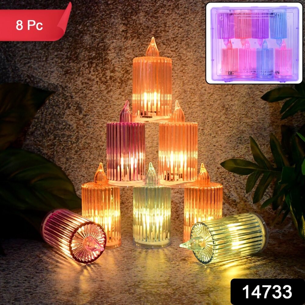 LED Candle Light Set – Flameless Decorative 8-Piece Set