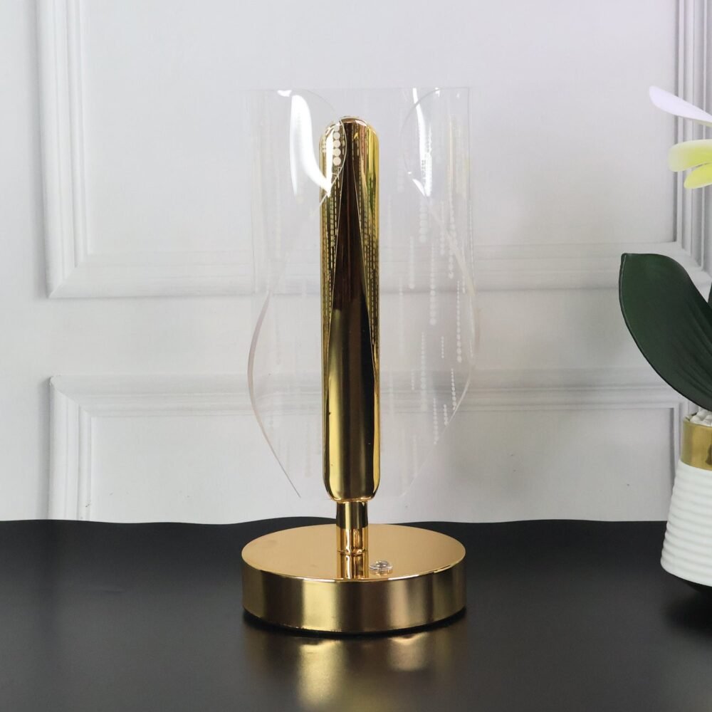 Crystal LED Table Lamp – Elegant Modern Bedside Lighting
