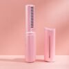 Mini Hair Straightener Brush – Cordless & Rechargeable for Travel