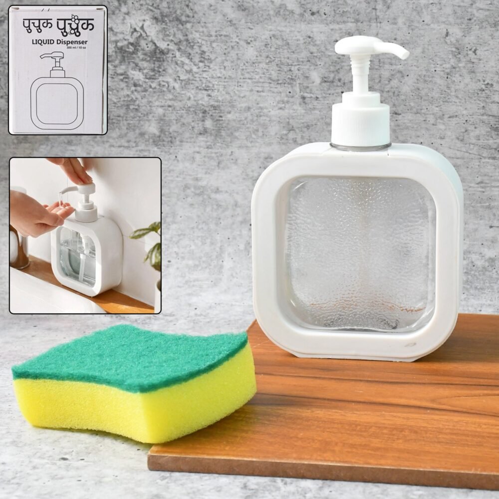 Soap Dispenser ñ Clear Refillable Pump Bottle | VelvetBubbles