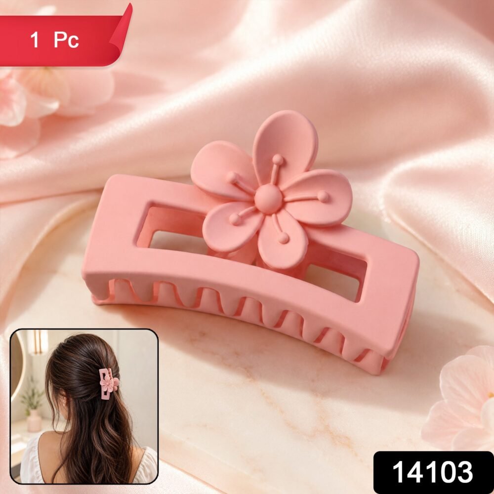 14103.jpg Plastic Hair Claw Clip – Strong Grip & Trendy Design for Women & Girls