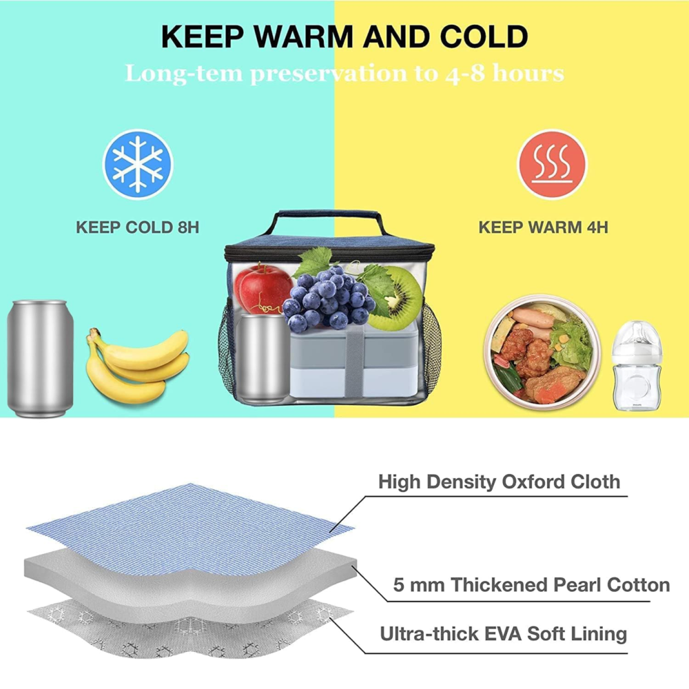 Insulated Lunch Bag for Men & Women – Durable & Portable