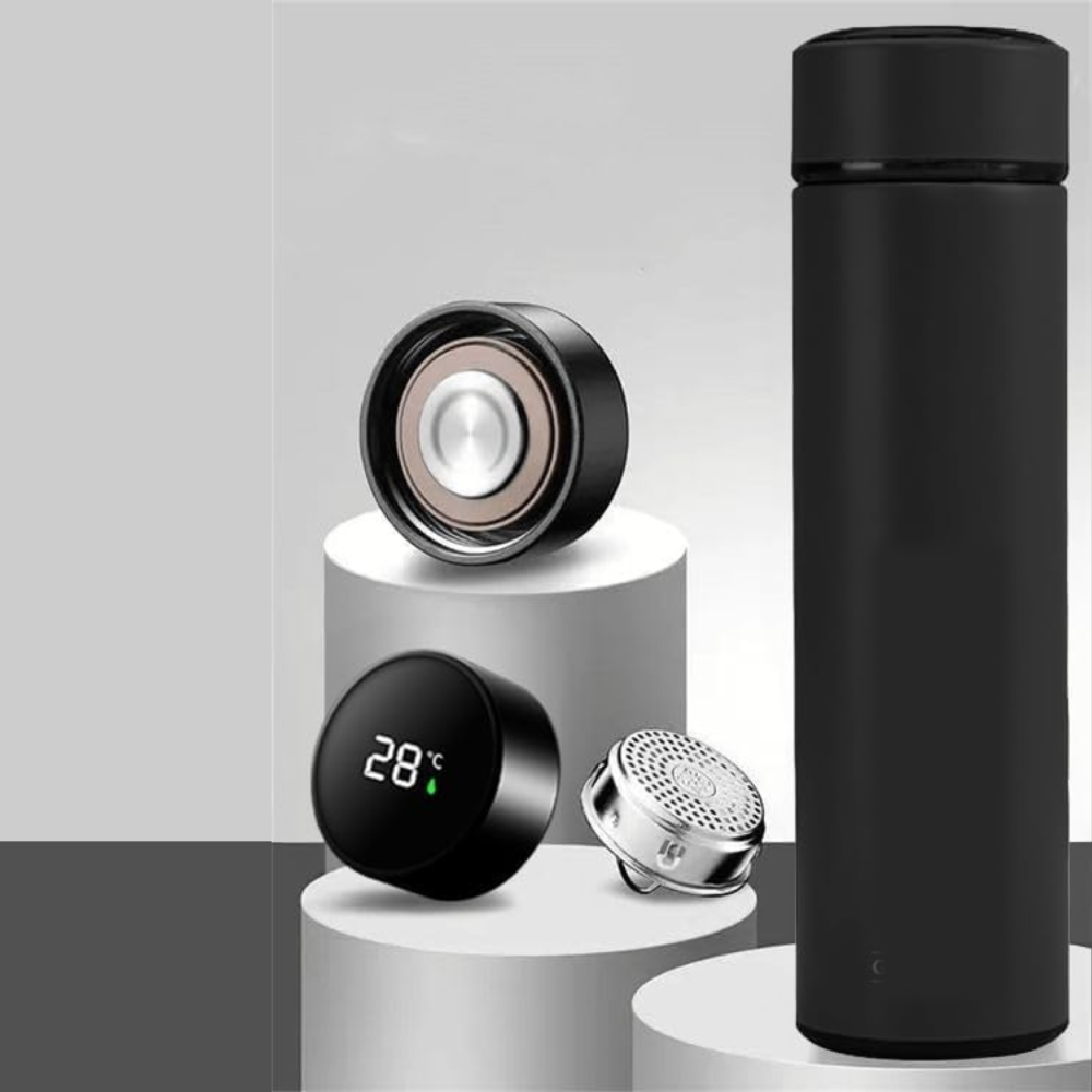 Smart Vacuum Insulated Water Bottle – LED Temperature Display 500ml