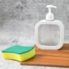 Soap Dispenser ñ Clear Refillable Pump Bottle | VelvetBubbles
