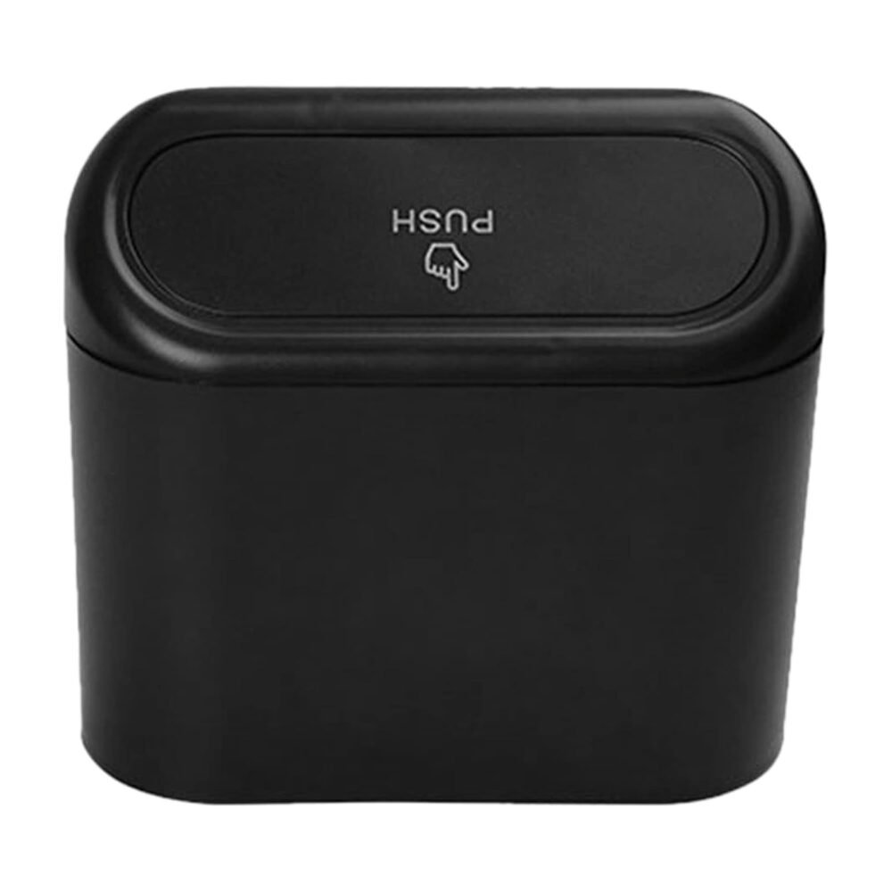 15194.jpg Mini Car Trash Can with Lid – Waterproof & Leak-Proof | Velvet Wheels