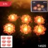 15414520-96Pc-DD_14520-Av-Sv.jpg Lotus Shaped LED Flameless Candles – Set of 6 Decorative Lights