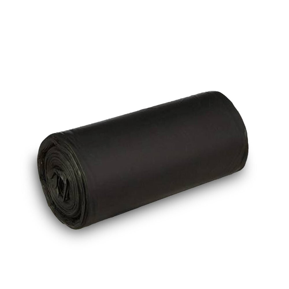 Medium Eco-Friendly Black Garbage Bags 24x32 Inch - Durable Waste Solution