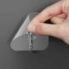 Strong Transparent Adhesive Wall Hooks – 10 Pc Set for Home & Kitchen