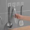 Strong Transparent Adhesive Wall Hooks – 10 Pc Set for Home & Kitchen