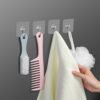 Strong Transparent Adhesive Wall Hooks – 10 Pc Set for Home & Kitchen