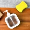 Soap Dispenser ñ Clear Refillable Pump Bottle | VelvetBubbles