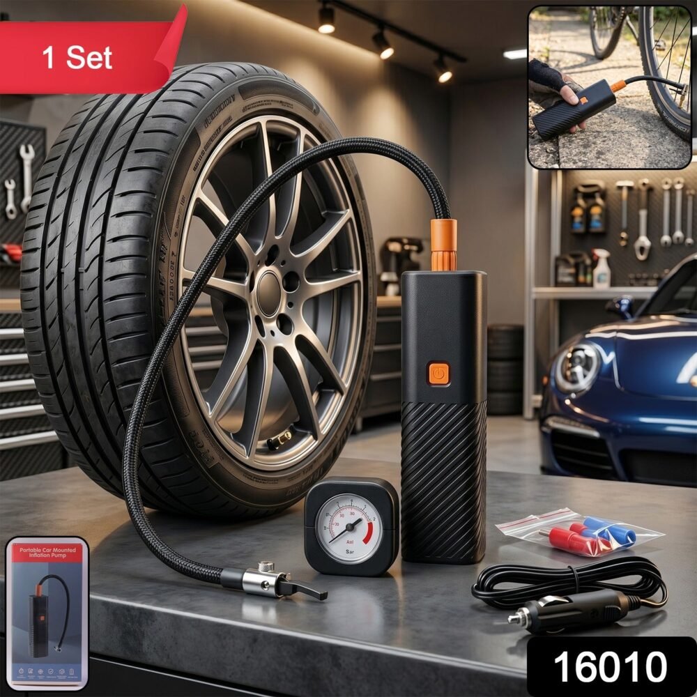 Portable Tyre Inflator – Compact & Easy to Use Vehicle Air Pump