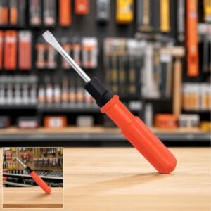 Small 2 in 1 screwdriver – Reversible flathead and Phillips tool for home & work