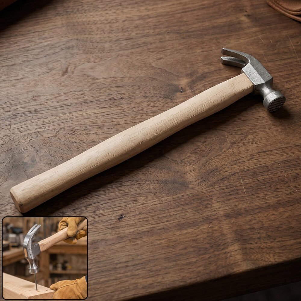 17056-01-no-sku_4a667447-cb61-4f2c-a69e-43e5141af7cd.jpg Wooden Handle Claw Hammer – Durable Steel Head for Carpentry