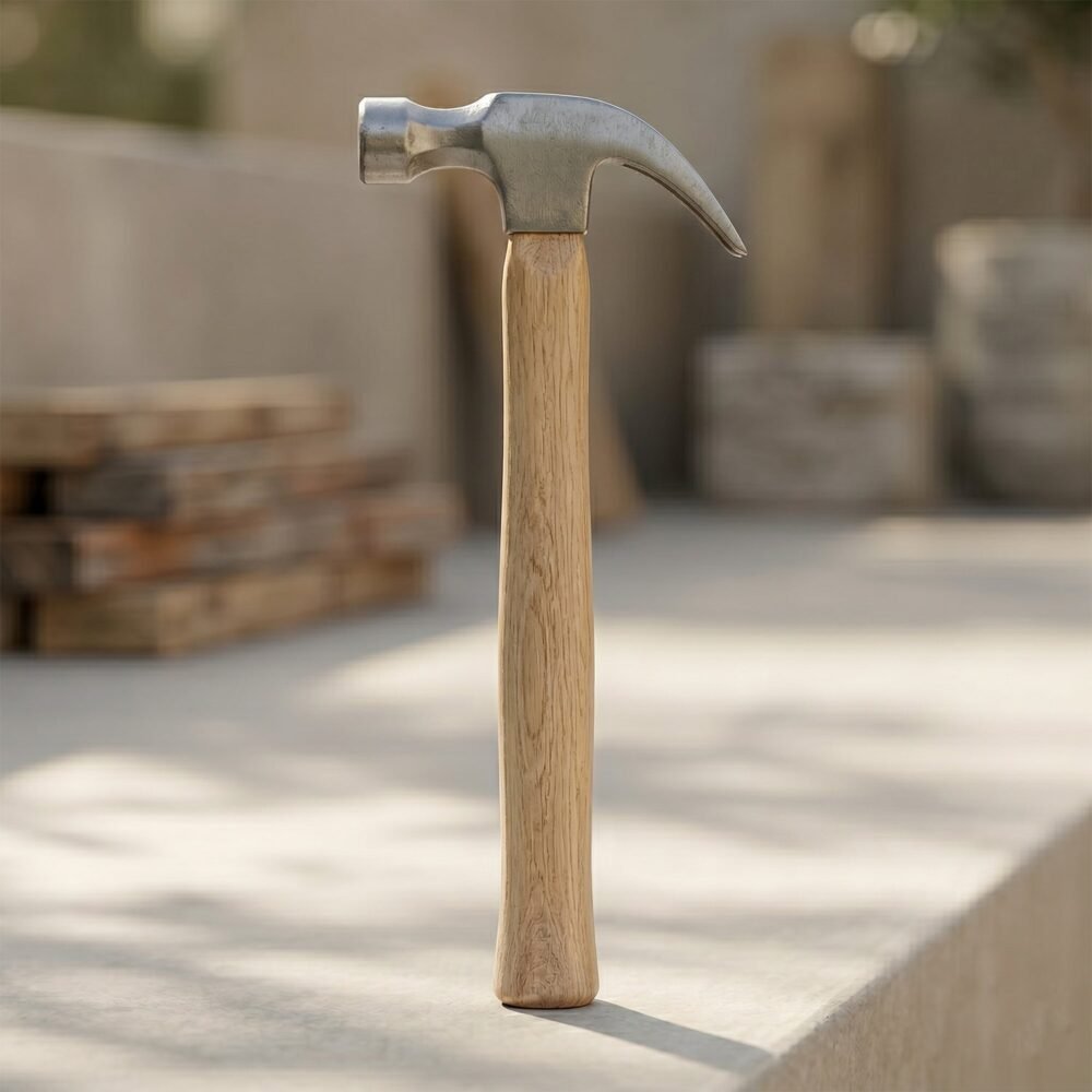 17056-04-product_f92de674-befd-45e6-952d-eb31b2e41281.jpg Wooden Handle Claw Hammer – Durable Steel Head for Carpentry