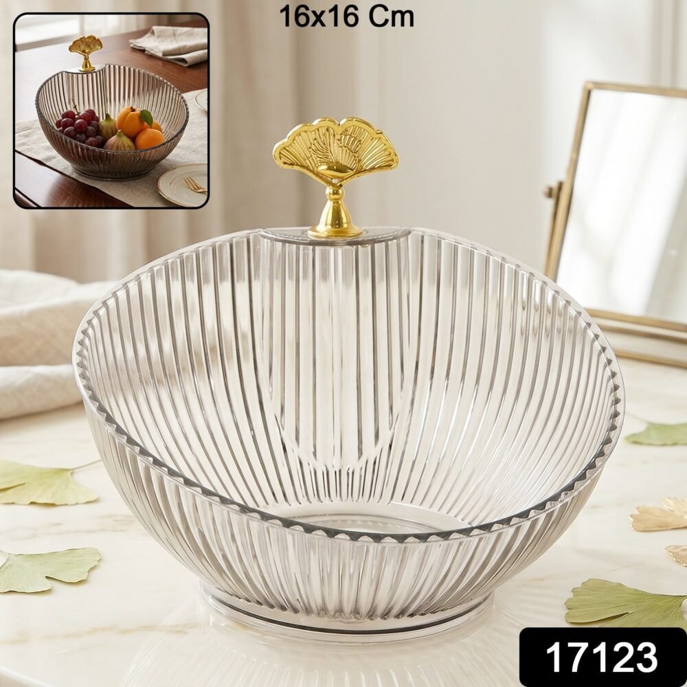 17123-02-sku_862a8e51-8933-4331-a80d-1f210d3b22e4.jpg Decorative Plastic Fruit Bowl – Elegant Gold Accent for Dining