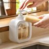 Soap Dispenser ñ Clear Refillable Pump Bottle | VelvetBubbles