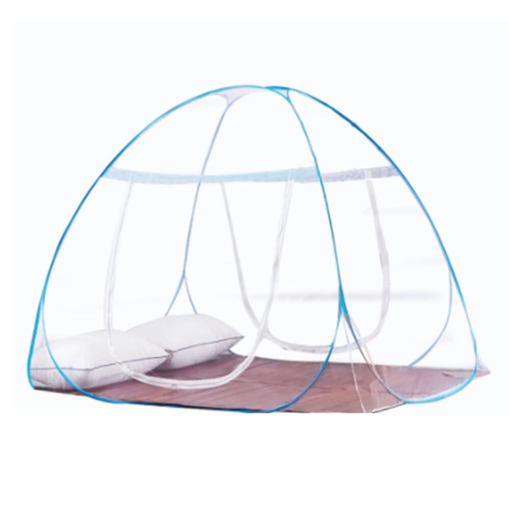 19046_polyester_fold_mosquito_net_tent-white-1.jpg Polyester Foldable Mosquito Net Tent – Easy Setup & Portable Protection