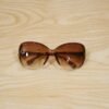 Oversized Sunglasses for Women – Trendy Gradient Lenses & Gold Accents