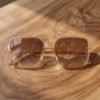 Square Retro Sunglasses – Trendy Oversized Gradient Tinted Eyewear