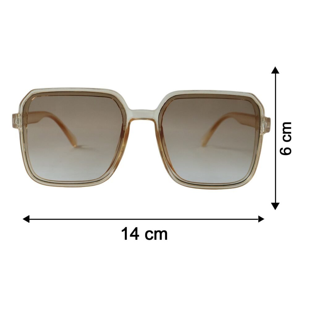 Square Retro Sunglasses – Trendy Oversized Gradient Tinted Eyewear