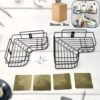 Metal Shower Shelf 2-Pack – Rustproof No-Drill Corner Organizer