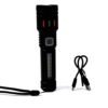 LED Flashlight USB Rechargeable – Zoom & 5 Lighting Modes