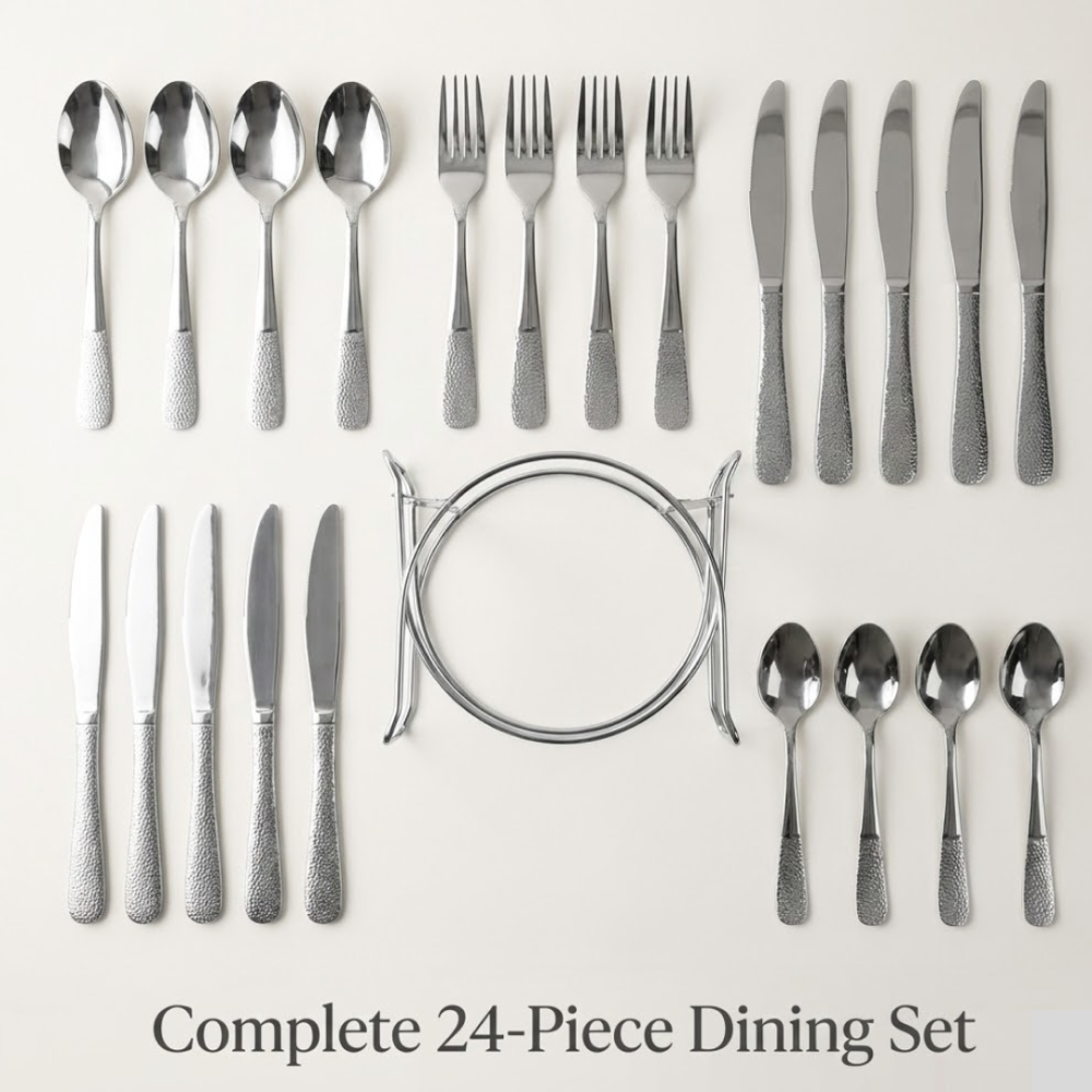 1_c767d67e-b1e5-4f43-acee-f19580f2e071.png Stainless Steel Cutlery Set – Durable 24-Piece Dining Essentials