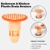Plastic Drain Strainer – Efficient Hair Catcher for Bathroom & Kitchen