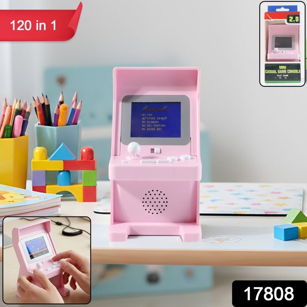 20117808-20Pc-CasualGame-Av-Sv.jpg Mini Retro Arcade Console – 120 Classic Games & Joystick Fun