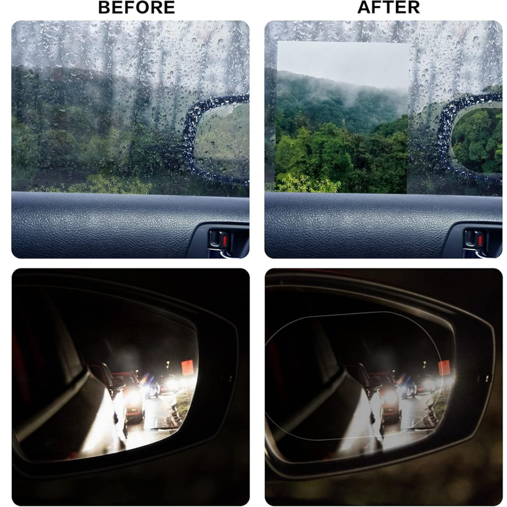 Anti-Fog Rearview Mirror Film – HD Clear Protective Sticker