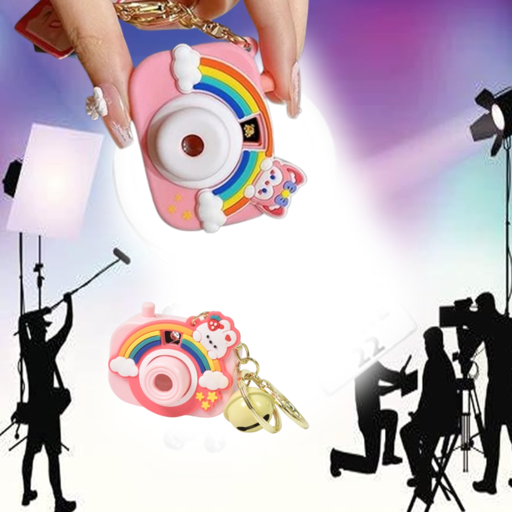20242.png Projective Camera Keychain – Fun Rainbow Image Projector