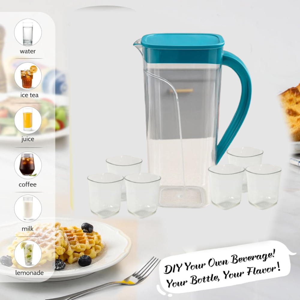 20746.png Plastic Jug with 6 Glass Set – 1.5L Unbreakable & Elegant