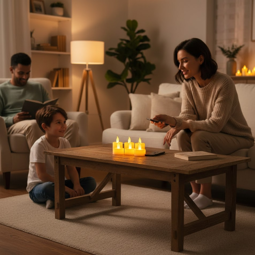 LED Flameless Candle Set – 6 Piece Warm Flickering Lights