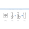 Push Pull Helper Door Handles – Easy Self-Stick Installation, 2 Pack