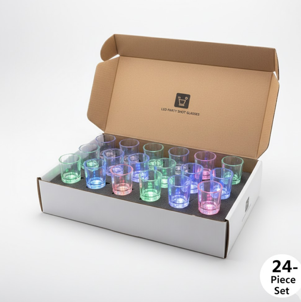 2092621693.png LED Light-Up Shot Glass Set – Vibrant Party Drinkware 24 Pc