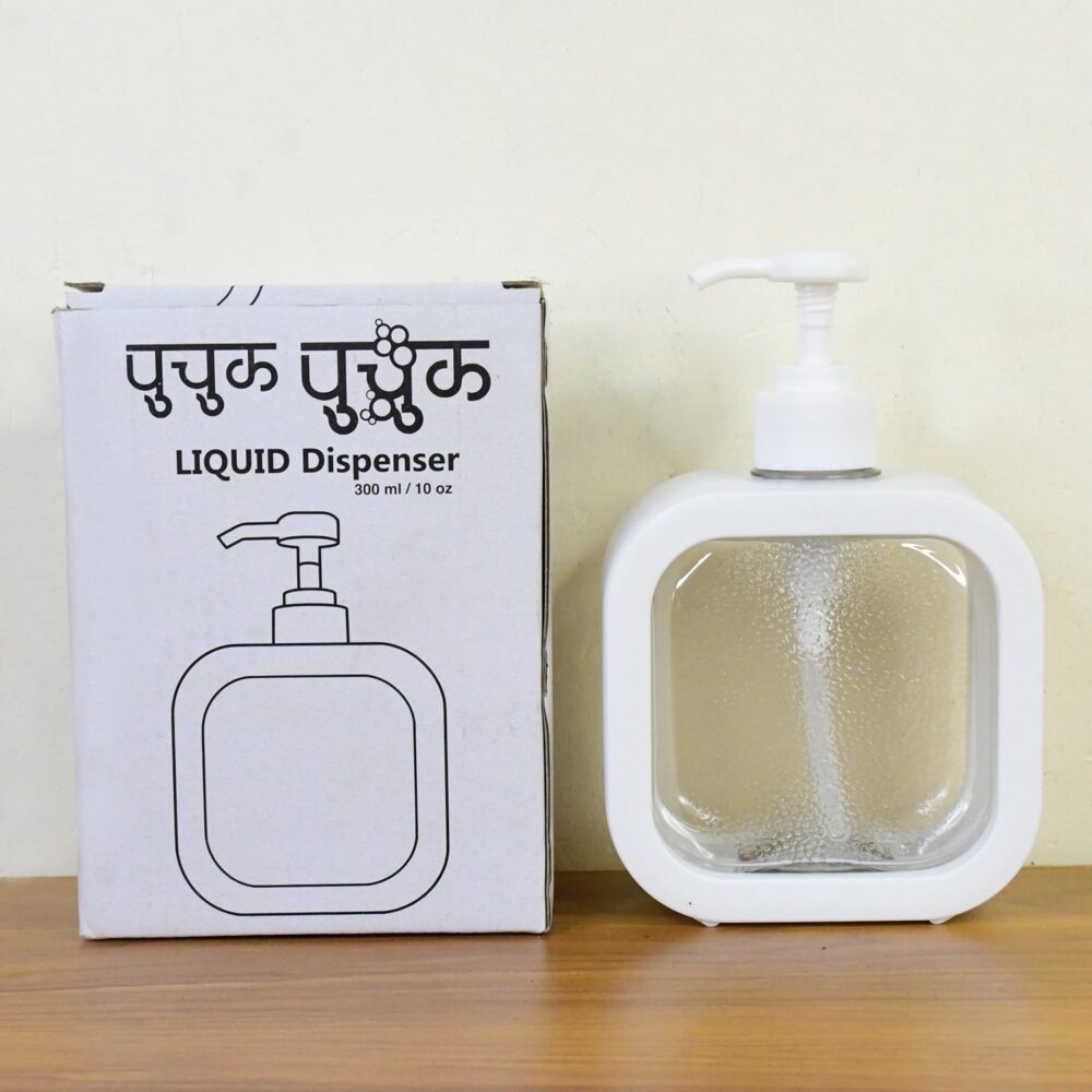 Soap Dispenser ñ Clear Refillable Pump Bottle | VelvetBubbles