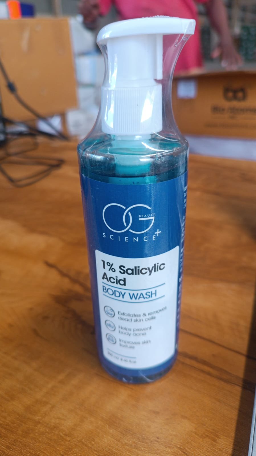 Salicylic Acid Body Wash – 1% Anti-Acne Exfoliating Gel