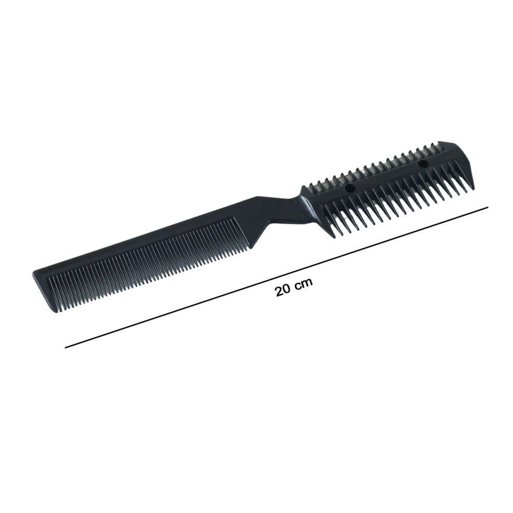 21439.jpg Hair Cutting Comb with Razor Blade – Precise Grooming Tool for Men & Women