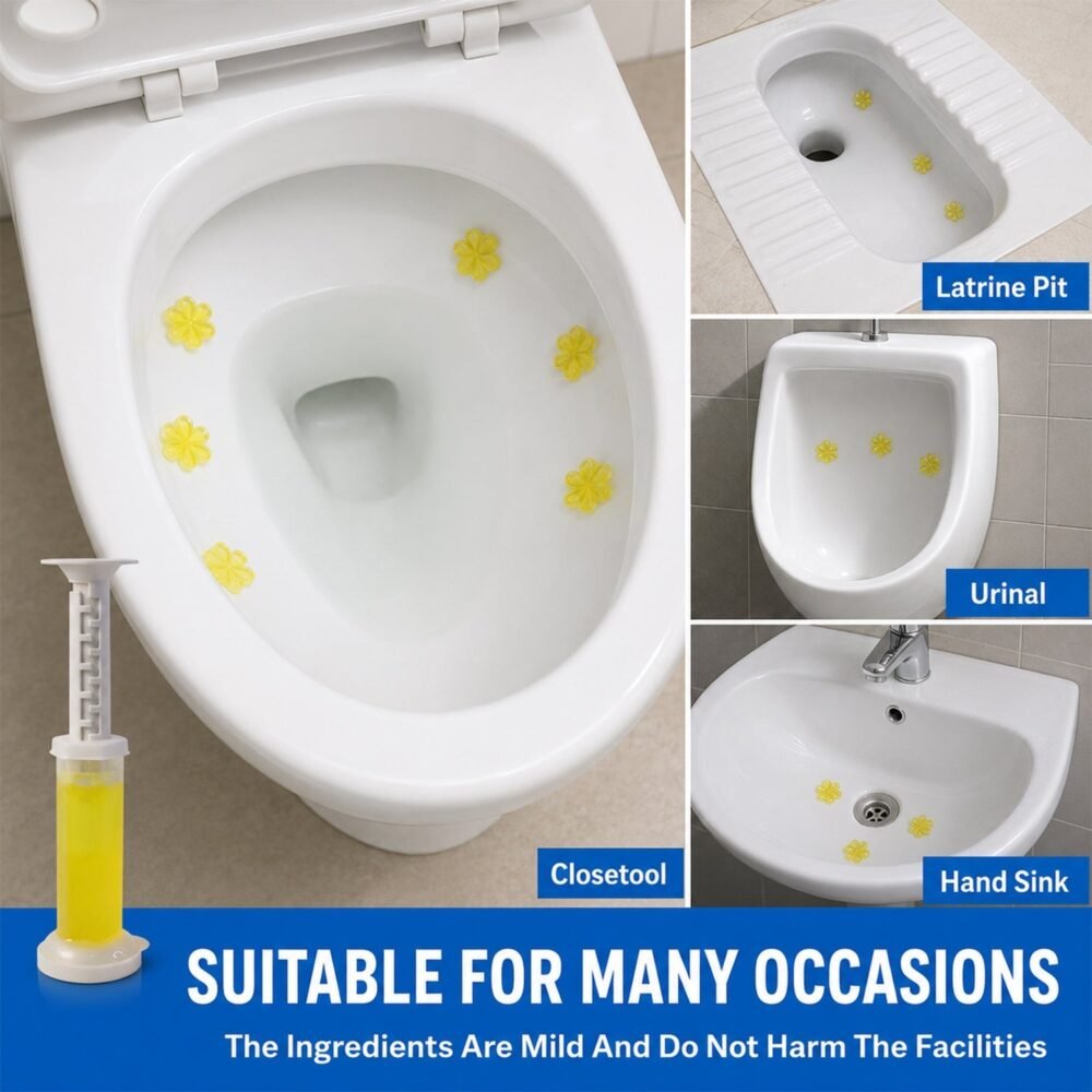 Flower-Shaped Toilet Gel Cleaner with Box – Effective stain removal