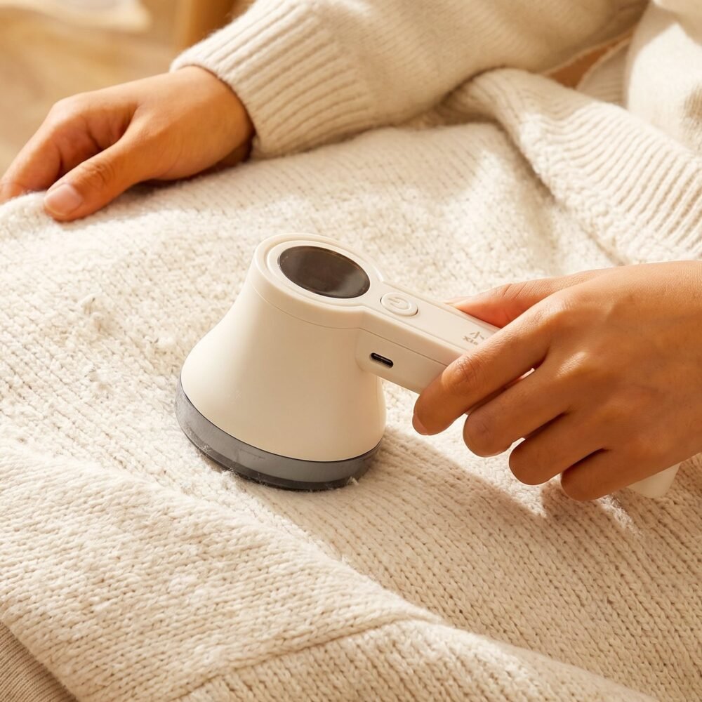 Fabric Shaver – Effortless lint removal for clothes & upholstery