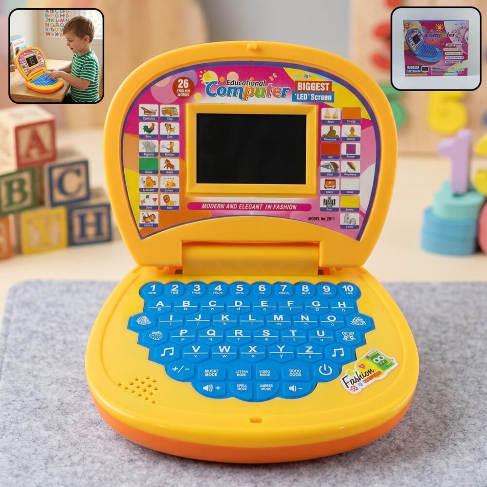 Kids Educational Laptop – Learning Alphabets, Numbers & Music