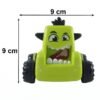 Cartoon Monster Push Back Car Toy for Kids - Eco-Friendly & Durable