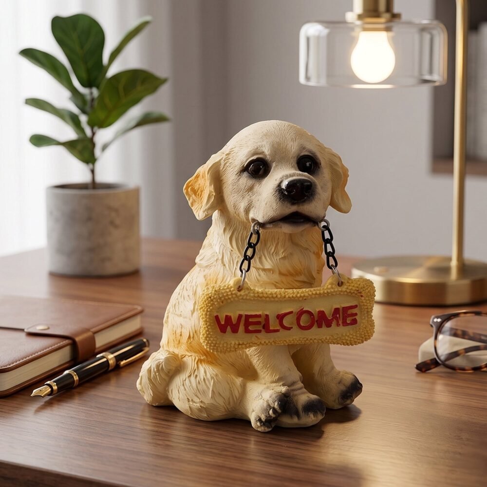22181-05-white-bg_99aa45b7-ffc8-4b9f-be47-a571e214cd50.jpg Dog Welcome Figurine – Charmingly Hand-Painted Home Decor
