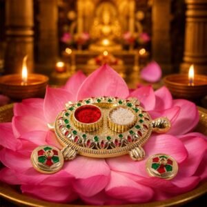 22200-01-no-sku_719cd652-bcaa-4ac5-ae65-d8cdf0f82d00.jpg Kumkum Holder – Tortoise Shape for Puja & Rituals with Twin Compartments