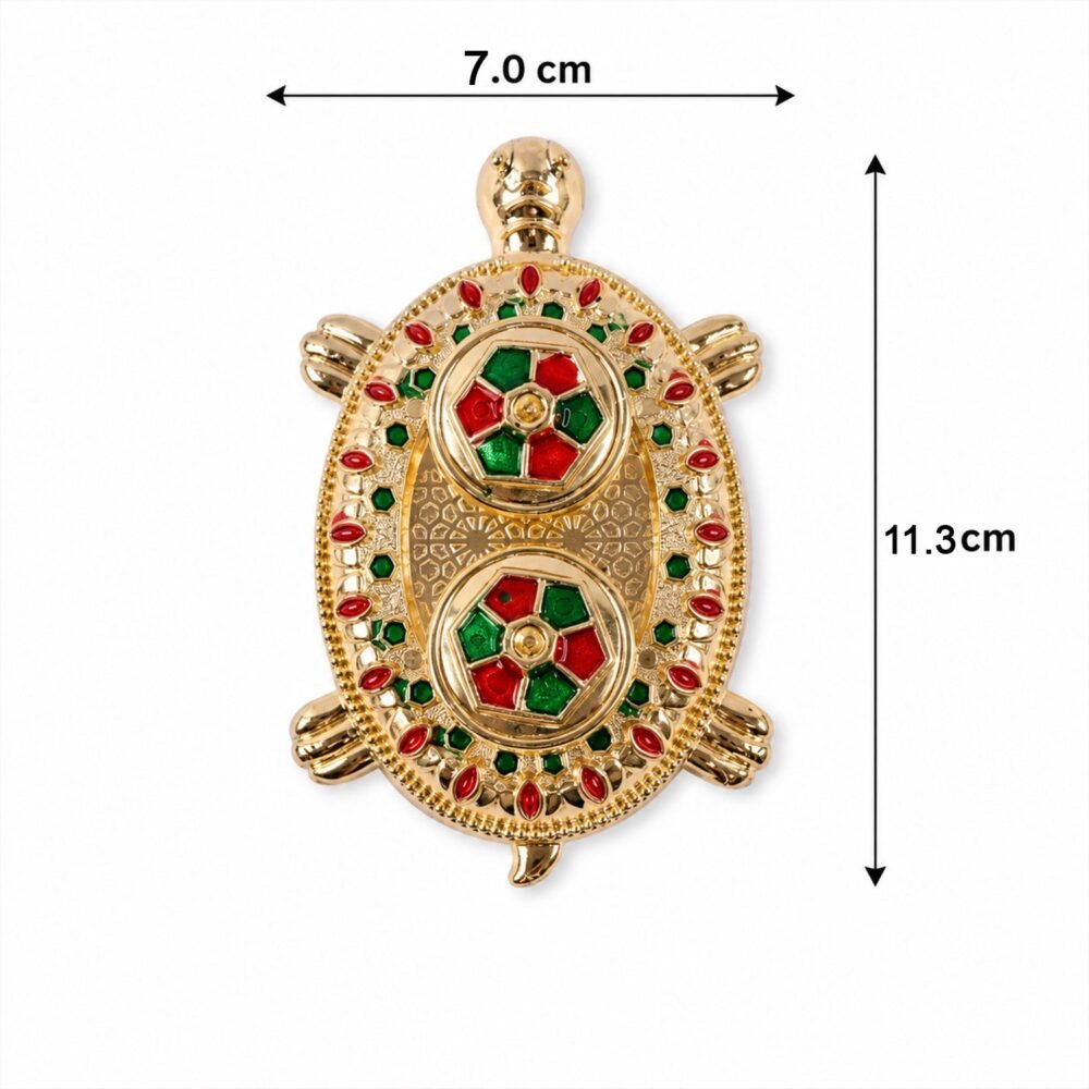 Kumkum Holder – Tortoise Shape for Puja & Rituals with Twin Compartments